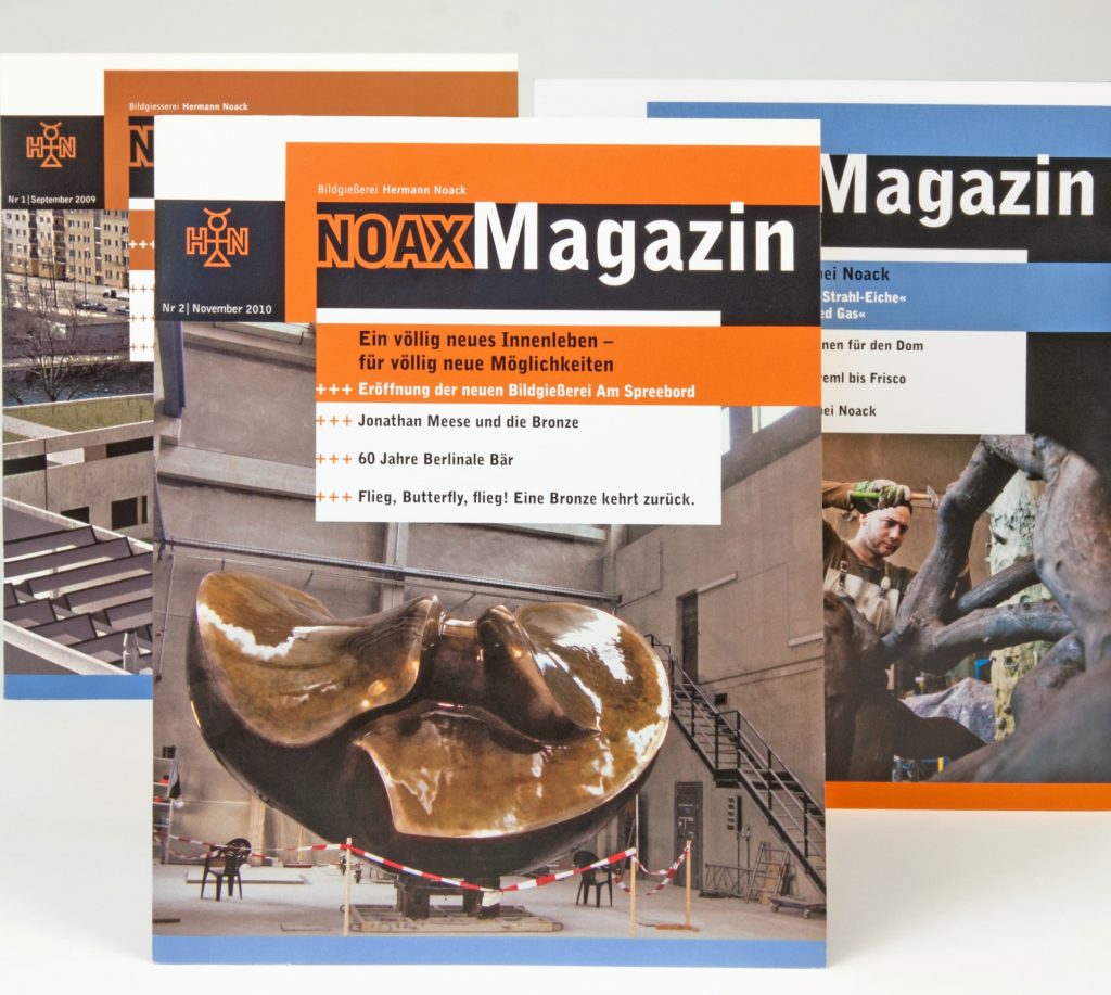 Editorial Design - NOAX - Imagemagazin der Bildgießerei Noack