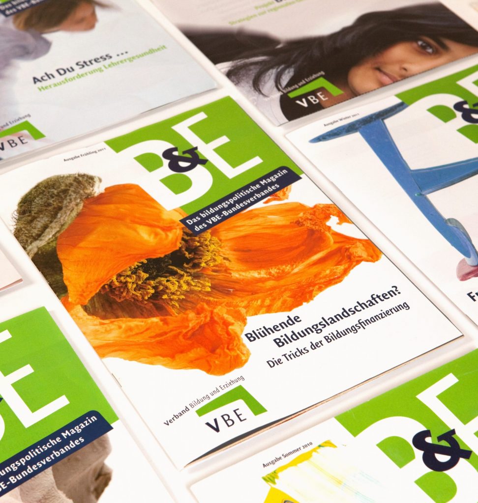 Editorial Design - Magazine und Broschüren für VBE Lehrerverband