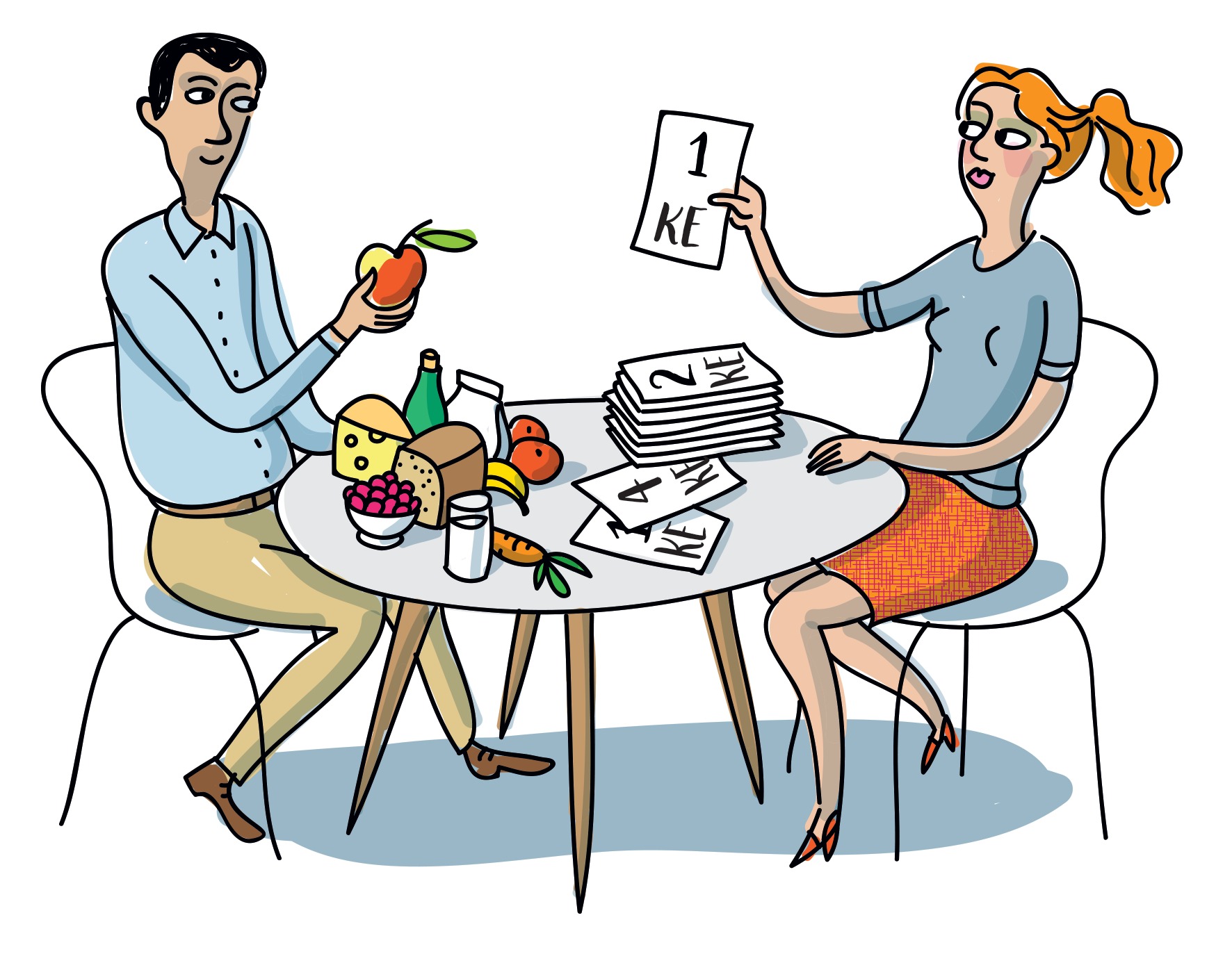 illustration-diabetiker-essen-copyright-typoly Essen und Trinken