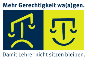 Logo für Kampagne "Gerechtigkeit wa(a)gen" - Typoly