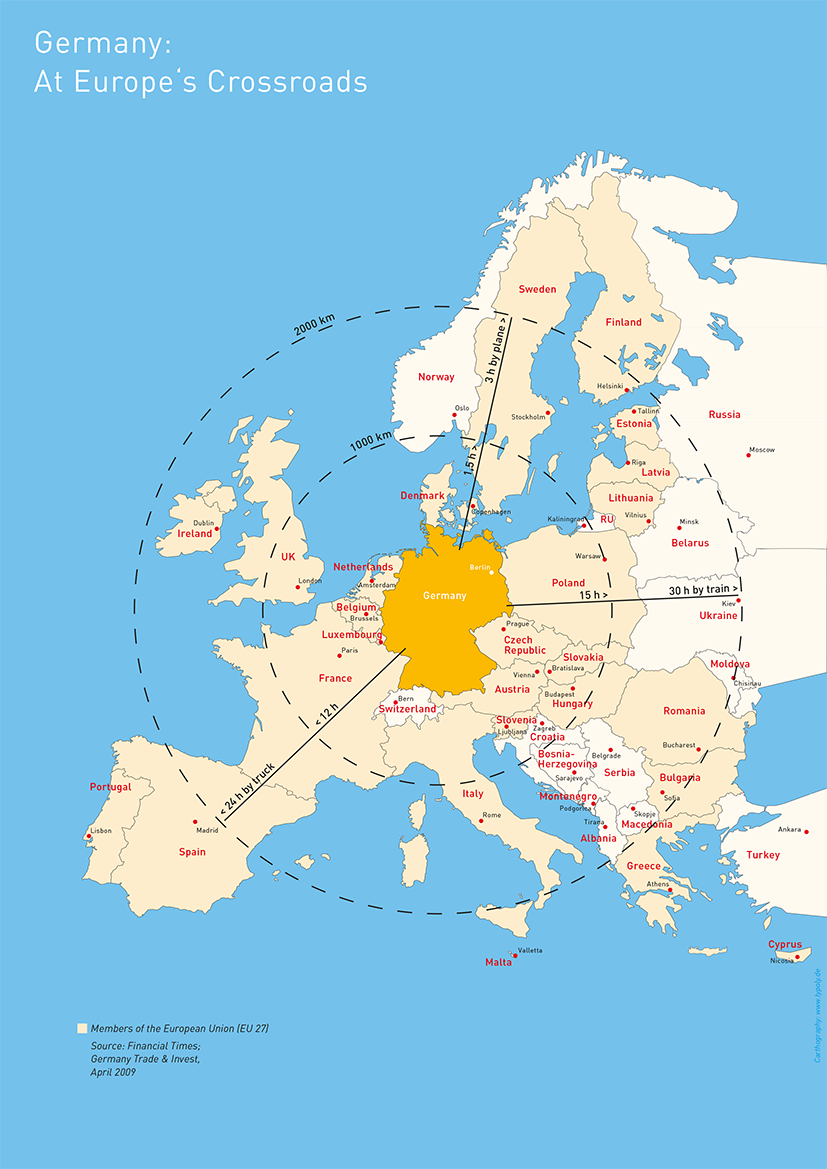 plaene-gtai-europe-copyright-typoly Plakat geografische Lage Deutschlands - Typoly